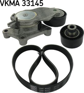 SKF VKMA 33145 - Ķīļrievu siksnu komplekts www.autospares.lv