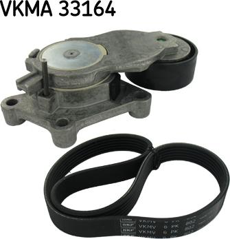 SKF VKMA 33164 - V-Ribbed Belt Set www.autospares.lv