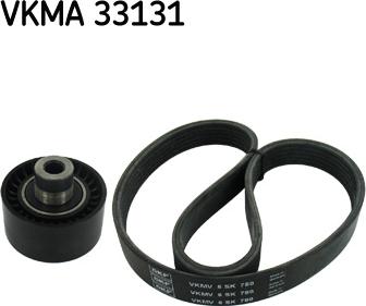 SKF VKMA 33131 - Ķīļrievu siksnu komplekts autospares.lv