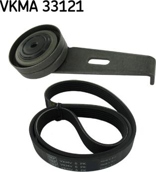 SKF VKMA 33121 - Ķīļrievu siksnu komplekts autospares.lv