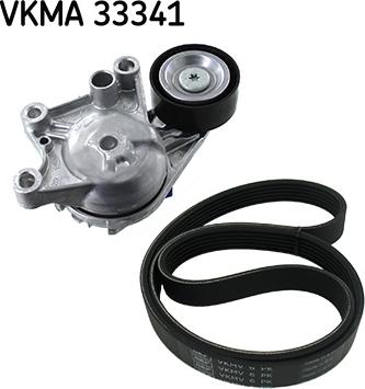 SKF VKMA 33341 - Ķīļrievu siksnu komplekts www.autospares.lv