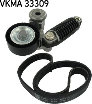 SKF VKMA 33309 - Ķīļrievu siksnu komplekts autospares.lv