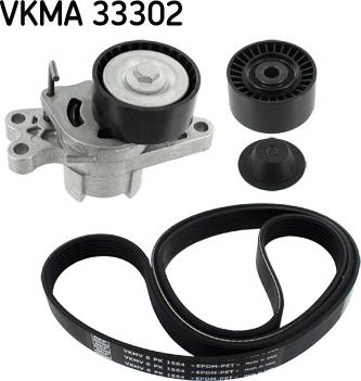 SKF VKMA 33302 - Ķīļrievu siksnu komplekts www.autospares.lv