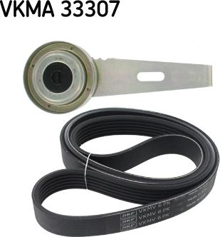 SKF VKMA 33307 - Ķīļrievu siksnu komplekts autospares.lv