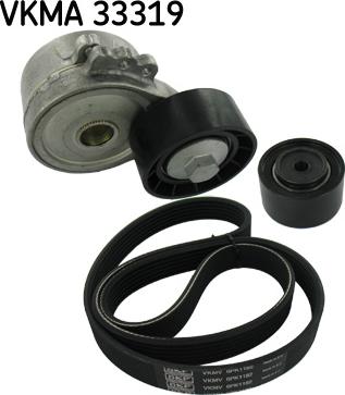 SKF VKMA 33319 - Ķīļrievu siksnu komplekts autospares.lv