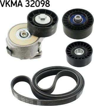 SKF VKMA 32098 - Ķīļrievu siksnu komplekts www.autospares.lv