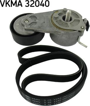 SKF VKMA 32040 - V-Ribbed Belt Set www.autospares.lv