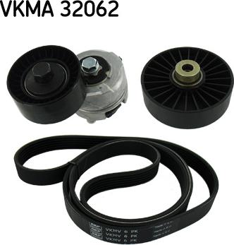 SKF VKMA 32062 - Ķīļrievu siksnu komplekts www.autospares.lv