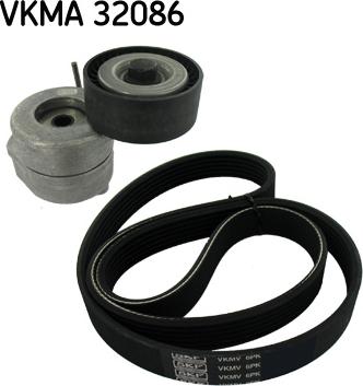 SKF VKMA 32086 - Ķīļrievu siksnu komplekts autospares.lv