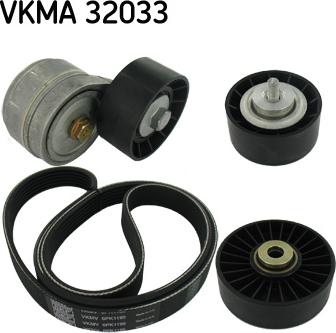 SKF VKMA 32033 - Поликлиновый ременный комплект www.autospares.lv