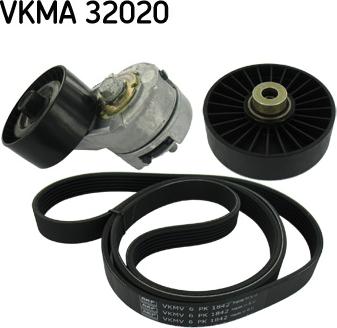 SKF VKMA 32020 - Ķīļrievu siksnu komplekts www.autospares.lv