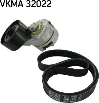 SKF VKMA 32022 - Поликлиновый ременный комплект www.autospares.lv