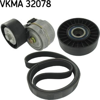 SKF VKMA 32078 - Ķīļrievu siksnu komplekts www.autospares.lv