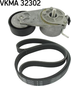 SKF VKMA 32302 - V-Ribbed Belt Set www.autospares.lv