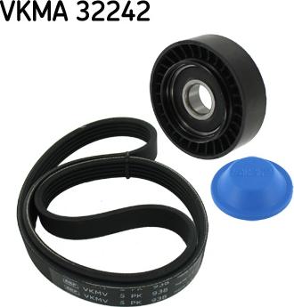 SKF VKMA 32242 - Ķīļrievu siksnu komplekts autospares.lv