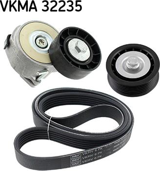 SKF VKMA 32235 - Ķīļrievu siksnu komplekts www.autospares.lv