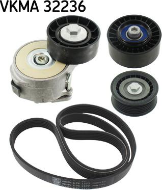 SKF VKMA 32236 - V-Ribbed Belt Set www.autospares.lv