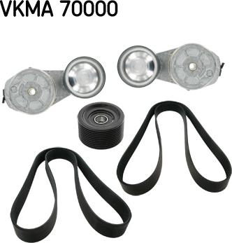 SKF VKMA 70000 - Ķīļrievu siksnu komplekts www.autospares.lv