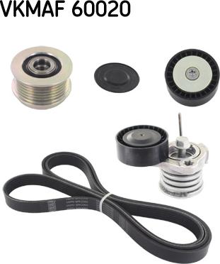 SKF VKMAF 60020 - Поликлиновый ременный комплект www.autospares.lv