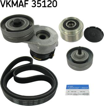 SKF VKMAF 35120 - Ķīļrievu siksnu komplekts autospares.lv