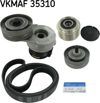 SKF VKMAF 35310 - Ķīļrievu siksnu komplekts www.autospares.lv