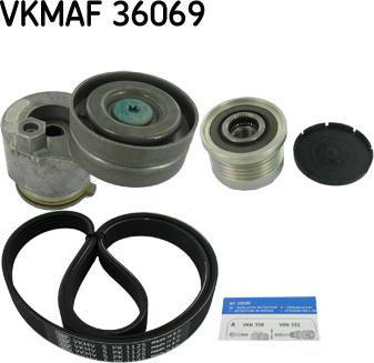 SKF VKMAF 36069 - V-Ribbed Belt Set www.autospares.lv