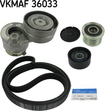 SKF VKMAF 36033 - Поликлиновый ременный комплект www.autospares.lv