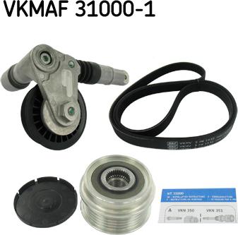 SKF VKMAF 31000-1 - Ķīļrievu siksnu komplekts autospares.lv