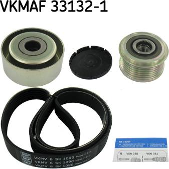 SKF VKMAF 33132-1 - Поликлиновый ременный комплект www.autospares.lv