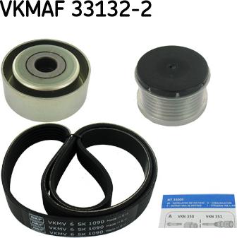 SKF VKMAF 33132-2 - Ķīļrievu siksnu komplekts www.autospares.lv