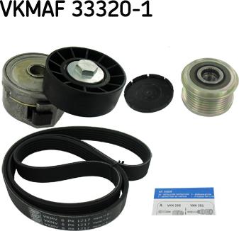 SKF VKMAF 33320-1 - V-Ribbed Belt Set www.autospares.lv