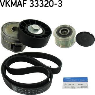 SKF VKMAF 33320-3 - Поликлиновый ременный комплект www.autospares.lv