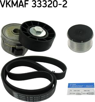 SKF VKMAF 33320-2 - Ķīļrievu siksnu komplekts autospares.lv