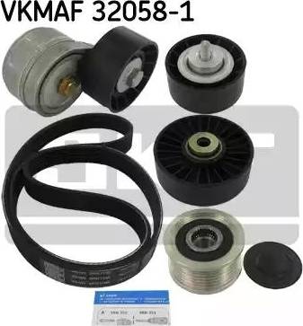 SKF VKMAF 32058-1 - Ķīļrievu siksnu komplekts autospares.lv