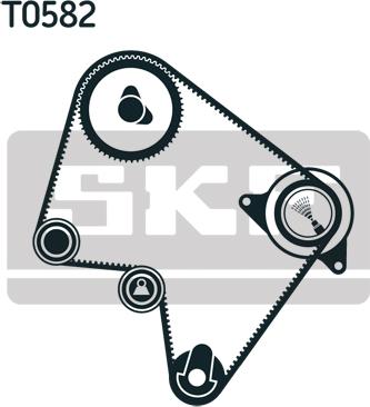 SKF VKMC 96010 - Ūdenssūknis + Zobsiksnas komplekts www.autospares.lv