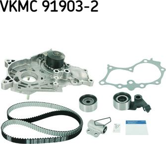 SKF VKMC 91903-2 - Ūdenssūknis + Zobsiksnas komplekts autospares.lv