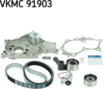 SKF VKMC 91903 - Ūdenssūknis + Zobsiksnas komplekts www.autospares.lv