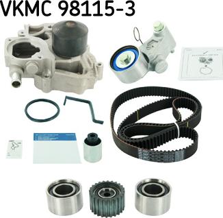 SKF VKMC 98115-3 - Water Pump & Timing Belt Set www.autospares.lv