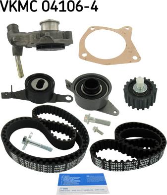 SKF VKMC 04106-4 - Water Pump & Timing Belt Set www.autospares.lv