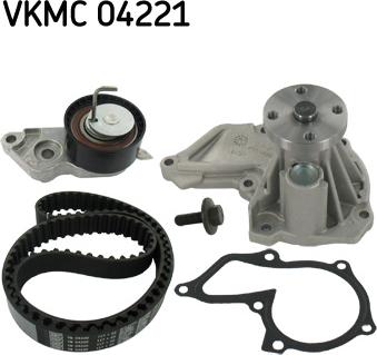 SKF VKMC 04221 - Водяной насос + комплект зубчатого ремня ГРМ www.autospares.lv