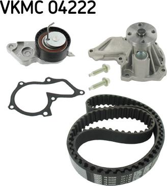 SKF VKMC 04222 - Ūdenssūknis + Zobsiksnas komplekts www.autospares.lv