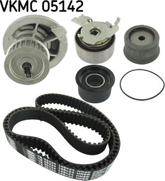 SKF VKMC 05142 - Ūdenssūknis + Zobsiksnas komplekts autospares.lv