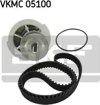 SKF VKMC 05100 - Ūdenssūknis + Zobsiksnas komplekts www.autospares.lv