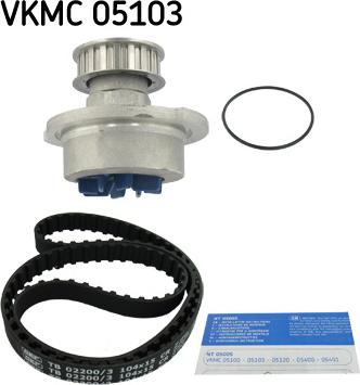 SKF VKMC 05103 - Water Pump & Timing Belt Set www.autospares.lv