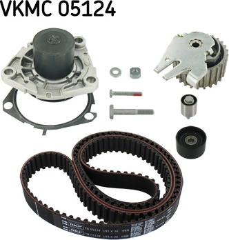 SKF VKMC 05124 - Водяной насос + комплект зубчатого ремня ГРМ www.autospares.lv