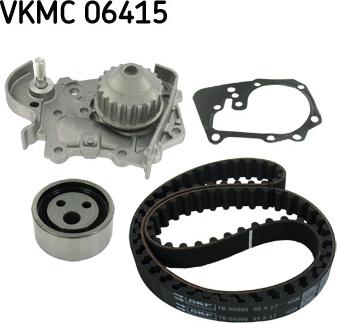 SKF VKMC 06415 - Водяной насос + комплект зубчатого ремня ГРМ www.autospares.lv