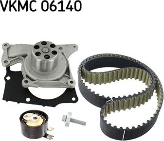 SKF VKMC 06140 - Водяной насос + комплект зубчатого ремня ГРМ www.autospares.lv