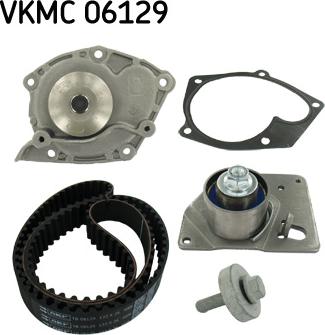 SKF VKMC 06129 - Ūdenssūknis + Zobsiksnas komplekts www.autospares.lv