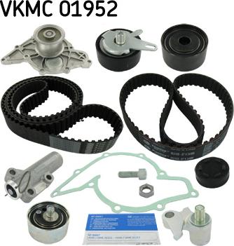 SKF VKMC 01952 - Ūdenssūknis + Zobsiksnas komplekts www.autospares.lv