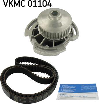 SKF VKMC 01104 - Ūdenssūknis + Zobsiksnas komplekts autospares.lv